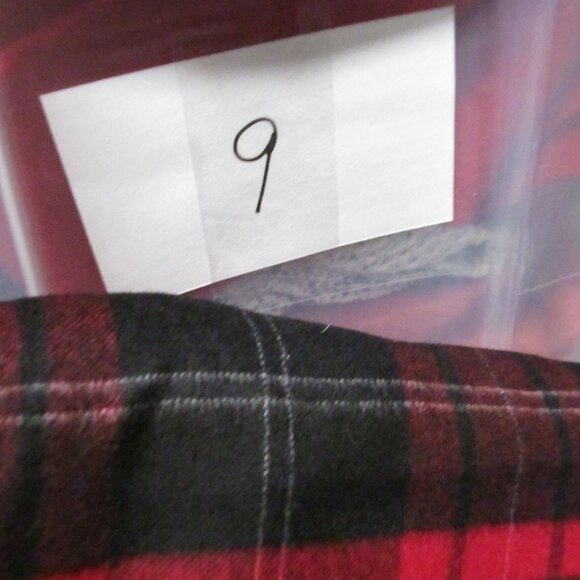 TALBOTS Red Tartan Plaid Wool Midi Pencil Skirt Lined Size 4 - Picture 11 of 11